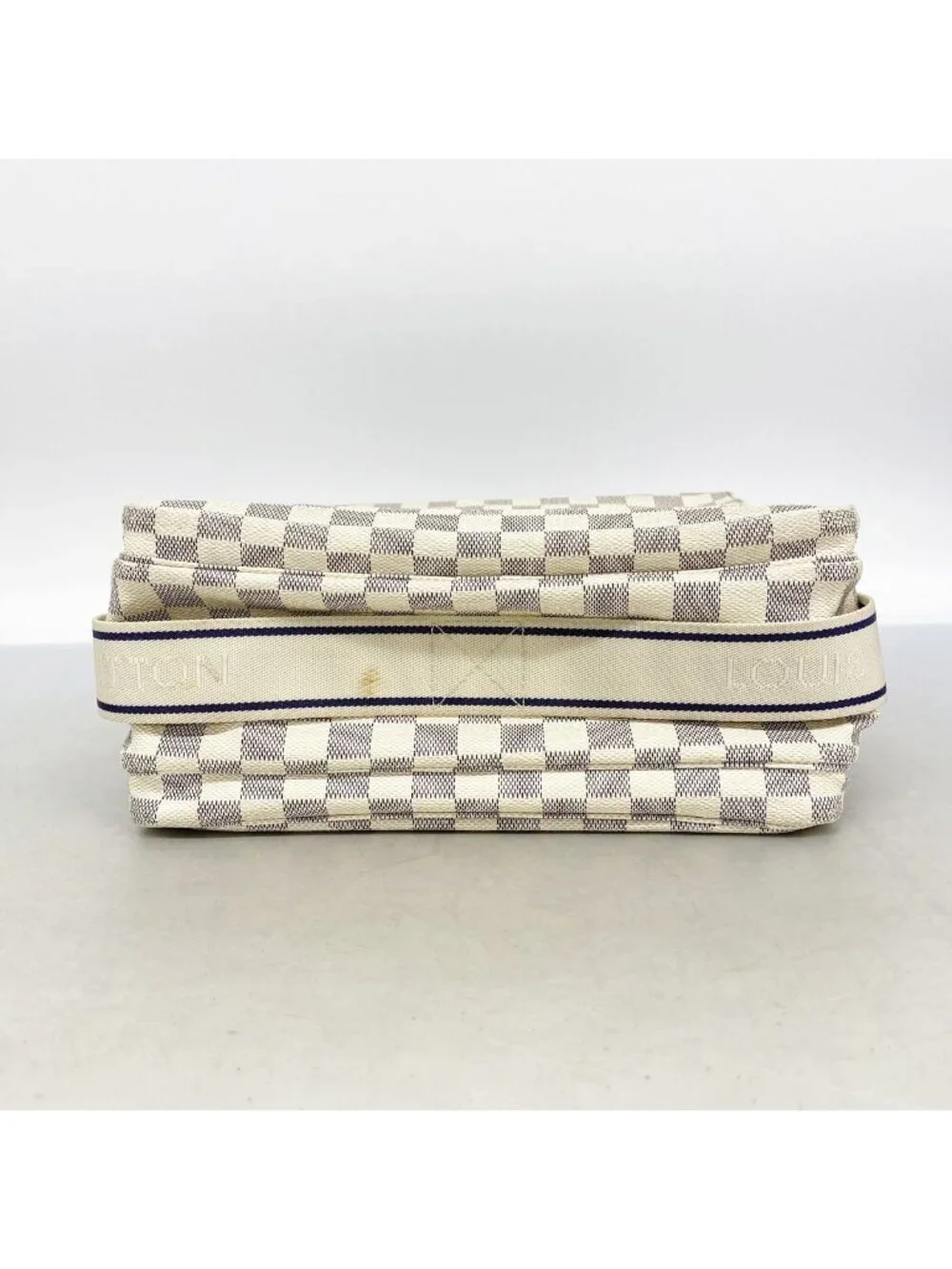 Louis Vuitton Shoulder Bag Damier Azur Naviglio White